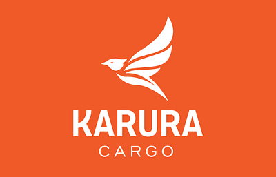 KARURA CARGO (Bird Logo) bird bird logo branding cargo delivery company design graphic design illustration logo vector