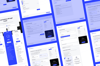 Legal Crystal: Royal Blue UI/UX Design app ui design application design branding creative ui design dashboard design design graphic design illustration landing page design logo minimal ui design ui ux web design web designer web ui ux design website ui design