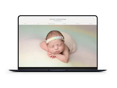 Jessica Neumann Photography Website brand brand identity branding graphic design identity logo logo design photographer photography rebrand rebranding visual identity website wordmark