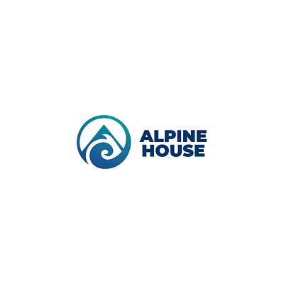 Alpine House alpine alpine house alpinestore blue branding equipment graphic design house logo ski sport sportstore store surfing surfstore