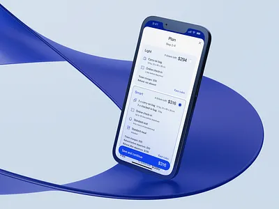 Flight Booking | Airline mobile app design 3d 3d scene air travel cinema 4d clean design flight flight booking mobile app plans product design tariffs uxui design
