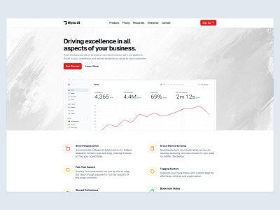 Landing Hero ❇️ buttons design hero landing landing page minimal saas ui web design