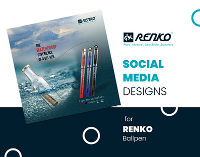 Social Media Ad design for Renko Pens Biratnagar ballpen ballpen ad ballpen design biratnagar branding graphic design kumarchandan design pen social media design