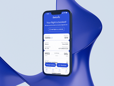 Flight Booking | Airline mobile app design 3d 3d scene air travel airlines application clean design flight booking flights mobile app product design success page uxui