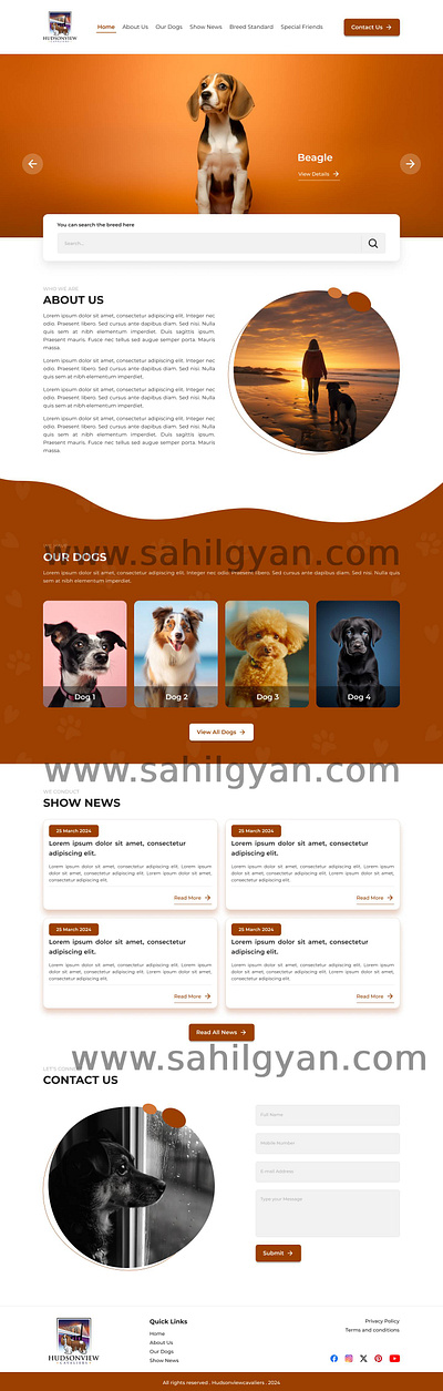 Landing Page Design | Website redesign branding design dog website figma graphic design landing page landing page design logo pet website photoshop ui ui design ux design website website design website development website redesign