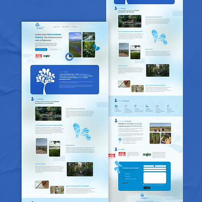 Landing Page Neutralidade Hídrica banner design landing page ux website