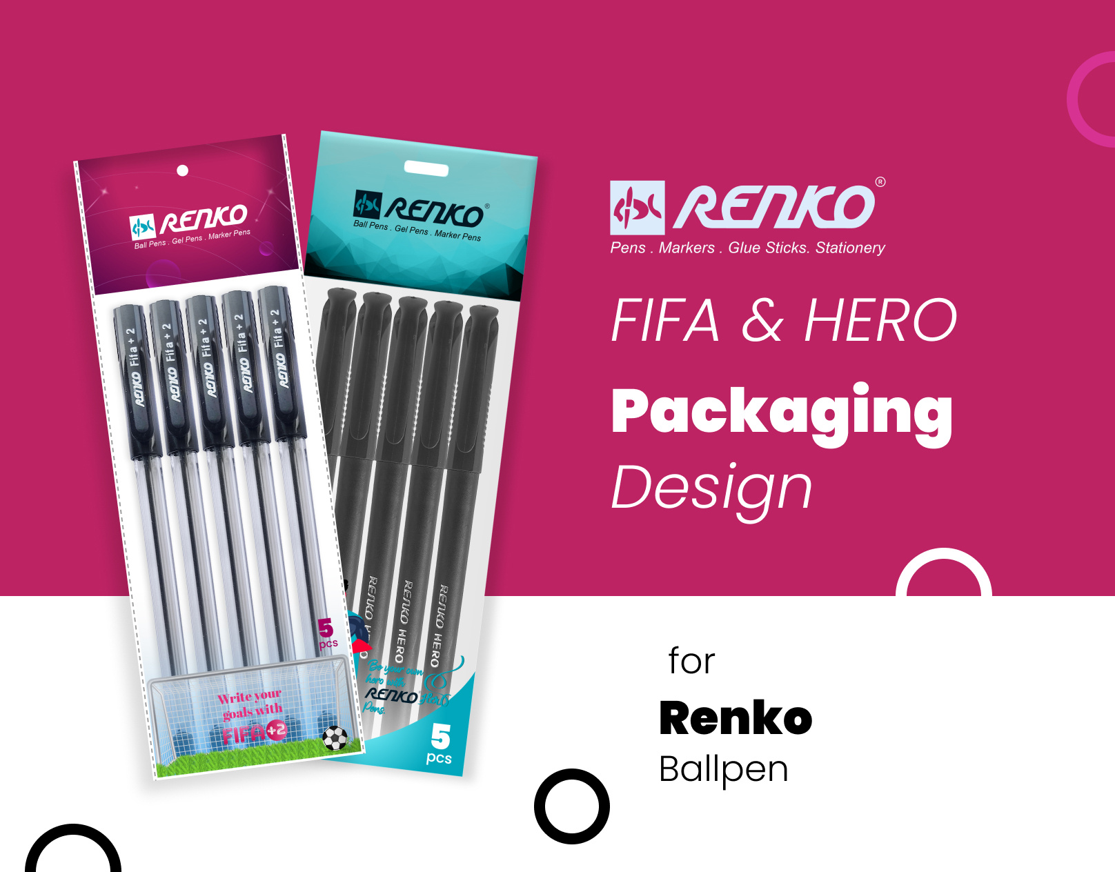 Pouch Design for Renko Pens | Biratnagar ballpen ballpen ad biratnagar branding design fifa2 graphic design kumarchandan design packaging design pouch design renko renko hero