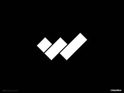 monogram letter W logo exploration .008 brand branding design digital geometric graphic design icon letter w logo marks minimal modern logo monochrome monogram negative space