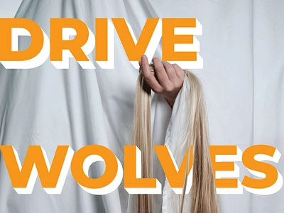 Drive Wolves Mad typography poster design typography