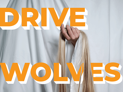 Drive Wolves Mad typography poster design typography