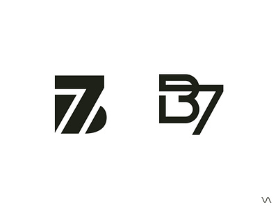 B7 7 b b7logo brand branding creative logo design elegant flat graphic design illustration logo logo designer logodesign logoideas minimallogo monogram simple unique vector