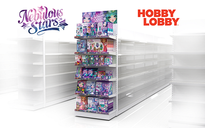 Nebulous Stars - Hobby Lobby Planogram Rendering 3d