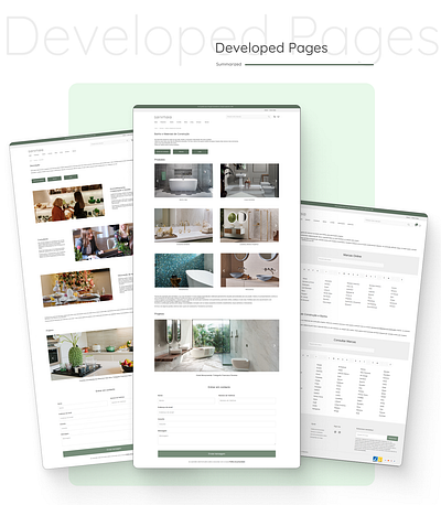 Sanimaia - Developed Pages bath decoration design ecommerce pages ux ui