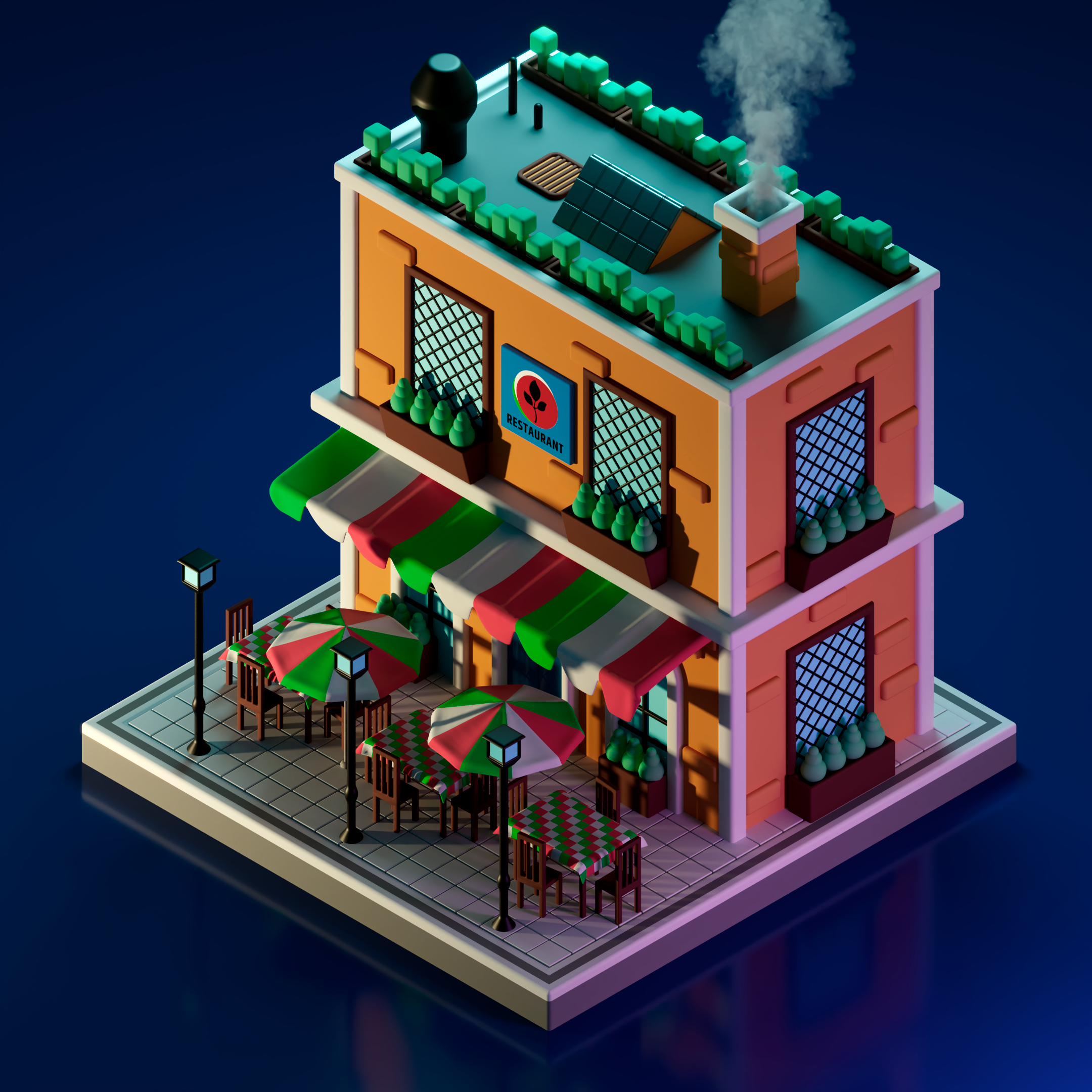 Italian Restaurant, A Culinary Journey 3d