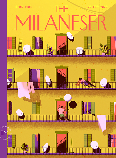 The Milaneser conceptual illustration editorial illustration illustration kids magazine cover milano neighborhood