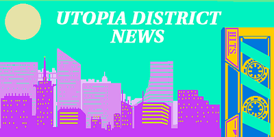 Proposal for Utopia District's Webpage headers branding graphic design