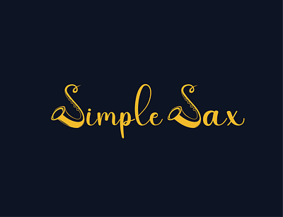 Simple Sax Logo brand branding design graphic design graphic designer illustration logo logo design logo designer ui