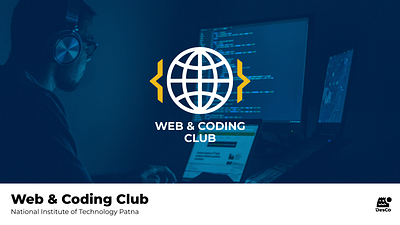 Web & Coding Club NIT Patna Logo Design branding design graphic design logo mockup