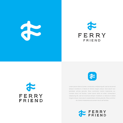FerryFriend app logo design modern clean design. branding creative design graphic design illustration isolated logo logo design logodesign logotype