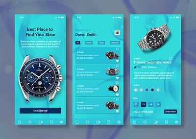 Online Watch Shop UI app clock design figma graphic design minimal design simple ui user interface ux watch shop