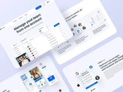 Swopi business - Digital business product landing page design desktop digital business card graphic design landing page mobile product landing website