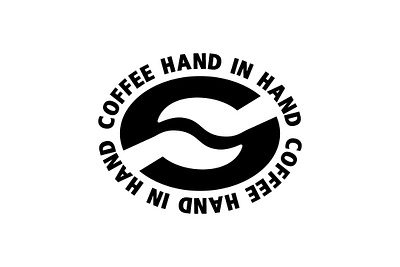 hand in hand coffee logo branding coffee design graphic design hand coffee handinhand icon illustration logo symbol vector