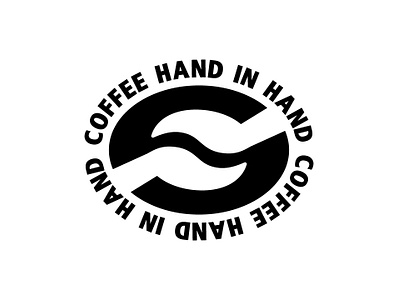 hand in hand coffee logo branding coffee design graphic design hand coffee handinhand icon illustration logo symbol vector