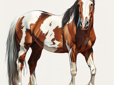 American Paint Horse Vector Make With (Midjourney Ai) ai aiart america americapainthorse custom shirt design design graphic design horse horses illustration midjourney photoshop t shirt design typography t shirt design ui vector vectorart vectorillustration vectors