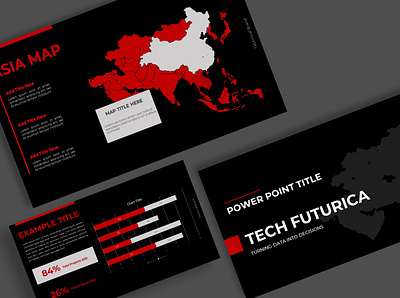 Tech Futurctica (PPT) graphic design pitch deck ppt presentations social media tech