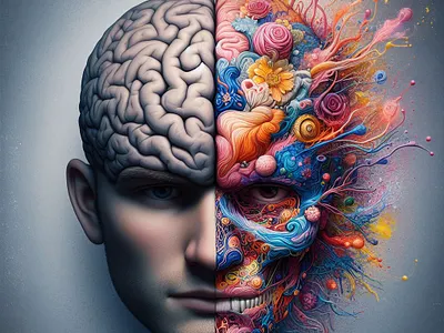 (Inside my head, inside my mind) March 2024 Works ai art ai design animation design illustration inside of head inside of mind march 2024 march 2024 works sajzad sajzad digital art sajzads digital studio sajzadshoyeb sdstudio