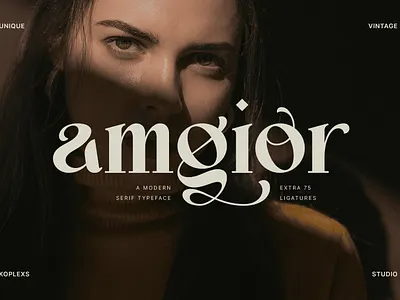 Amgior - Modern Serif Font display fonts logo modern font modern serif typeface