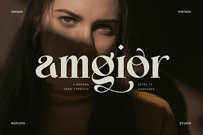 Amgior - Modern Serif Font display fonts logo modern font modern serif typeface