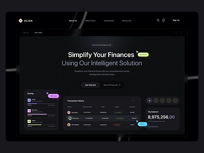 OLICK Landing Page Design branding dashboard design dashboard ui design fintech fintech landing page graphic design illustration landing page landingpage ui olick saas saas dashboard ui saas ui ux typography ui uiux ux web web design