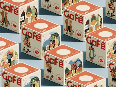 Packaging Design for Coffee Pods beverage box design brand identity branding business illustration character art coffee coffee brand design design studio digital art digital illustration graphic design illustration illustrator marketing mascot packaging packaging design visual identity