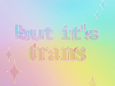 but it's ✨ trans ✨ 3d c4d cinema 4d lgbtq octane octane render pride rainbow trans transgender