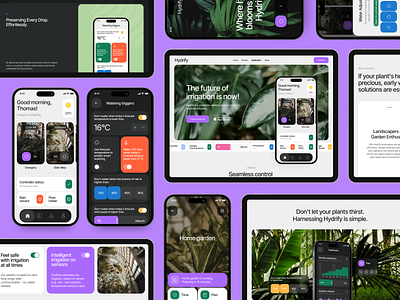 Case Study: Watering System App Design animation app design application branding design graphic design interface landing page mobile app mobile application mobile design mobile ui motion graphics ui user experience user interface utilities ux watering web design
