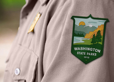 Washington State Parks branding graphic design logo