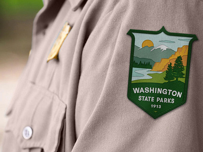 Washington State Parks branding graphic design logo