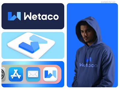 Wetaco Logo Exploration app bento brand brand identity branding design finance growth icon identity investment letter w logo logo logo design mark money platform symbol