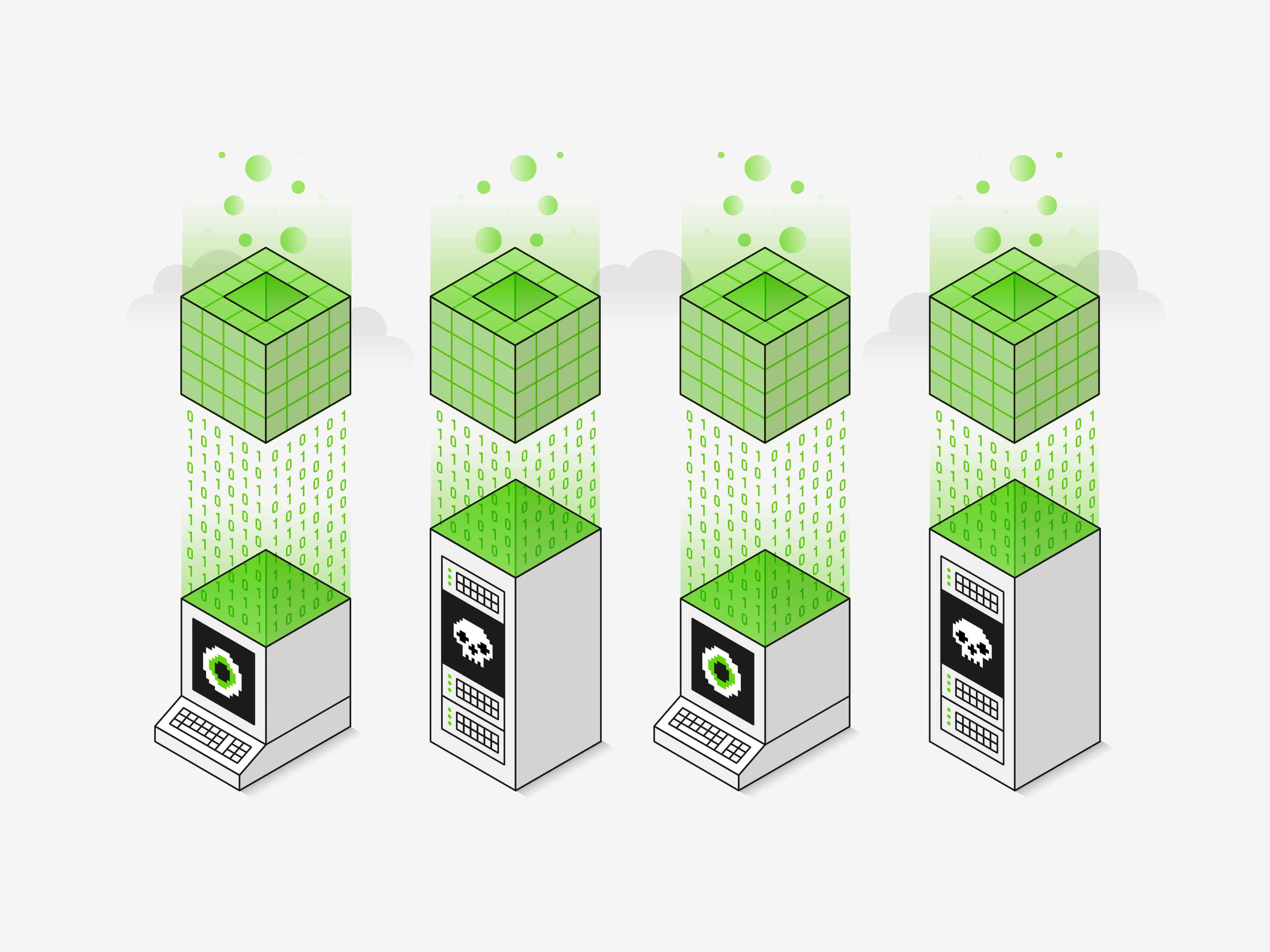 Control node exploit 3d ai binary cloud code computer digital art exploit eye geometric gif illustration isometric java minimal node server skull stack technology