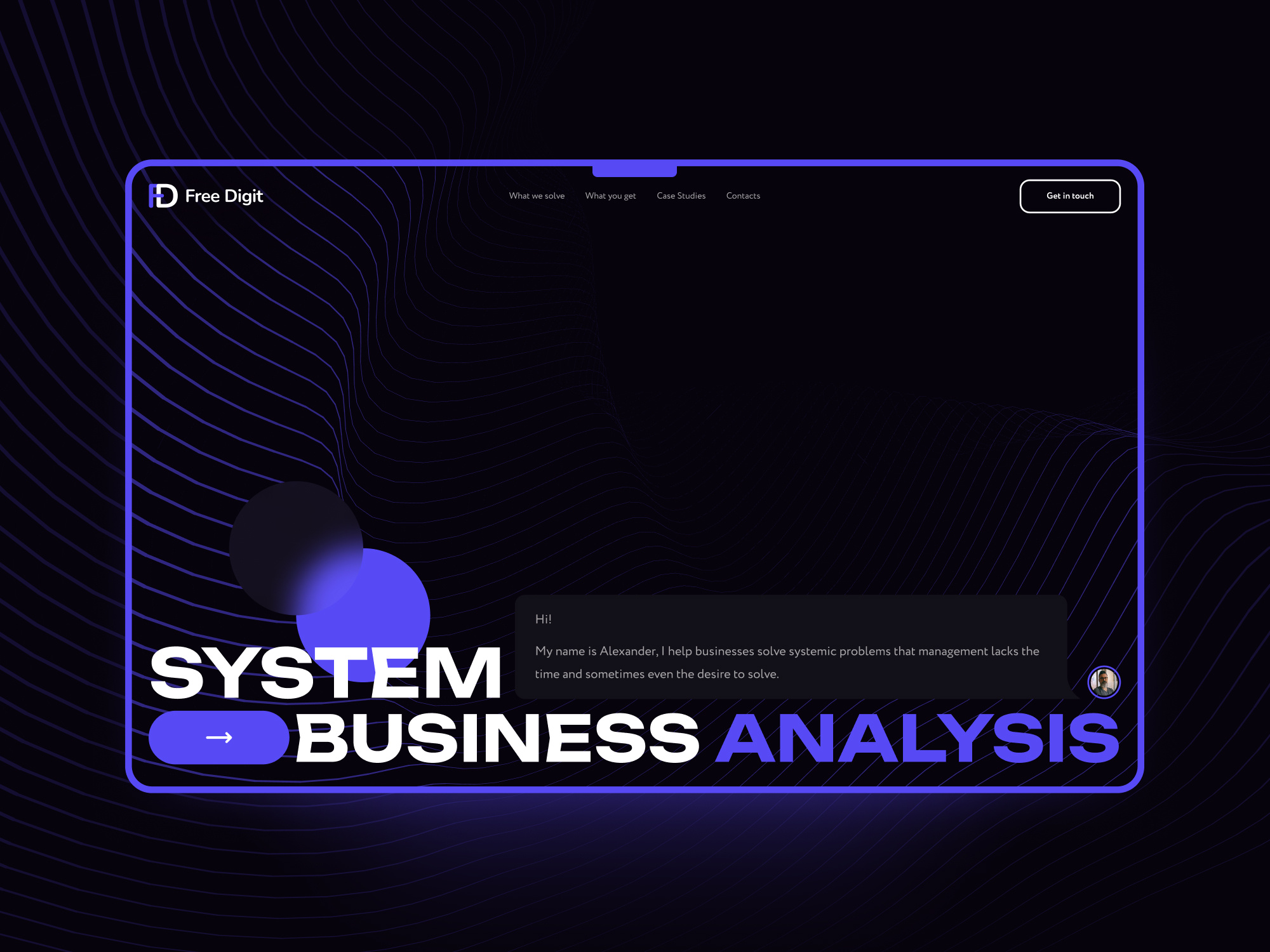 Business Analysis Agency Landing Page