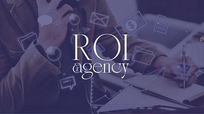 ROI AGENCY agency brand branding design graphic design logo