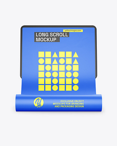 Download Long Scroll Mockup PSD mockup kit
