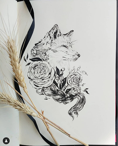 Ink fox fox ink inktober