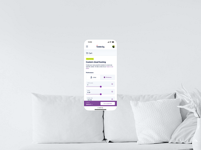 Hoster · Mobile b2b b2c basket cart checkout design figma information design invoice iphone mobile product design redesign responsive shop trend ui uxui web