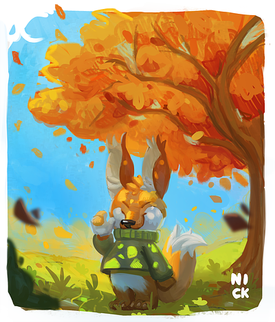 Fall 🍂 - Color Study color comp color study digital painting drawing illustration photoshop