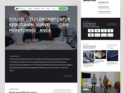 nmiindonesia - Landing Page Concept V2 agency barkahlabs bold business company consulting digital agency dribbble framer homepage landing page minimal redesign redesign homepage ui ux web web design webflow website