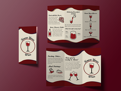 Wine Brochure graphic design