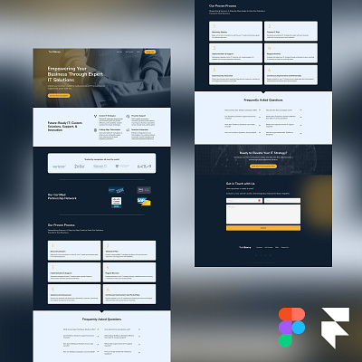 TechSavvy - IT Company Website Design branding design figma framer graphic design uidesign uxdesign webdesign website websitedesign