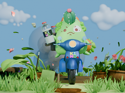 Axie on the Road 3d animation graphic design